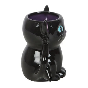 Taza Gótica Gato Negro con Alas de Murciélago – Cute & Creepy Bat Cat Mug 500ml Esotergia