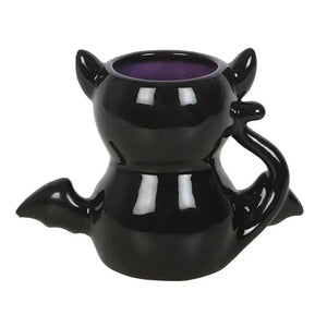 Taza Gótica Gato Negro con Alas de Murciélago – Cute & Creepy Bat Cat Mug 500ml Esotergia