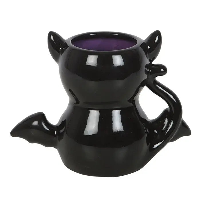 Taza Gótica Gato Negro con Alas de Murciélago – Cute & Creepy Bat Cat Mug 500ml Esotergia