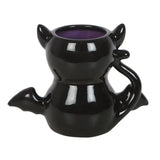 Taza Gótica Gato Negro con Alas de Murciélago – Cute & Creepy Bat Cat Mug 500ml Esotergia