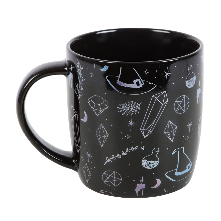 Taza Crystal Witch de Cristales 360 ml Apta para Microondas Esotergia