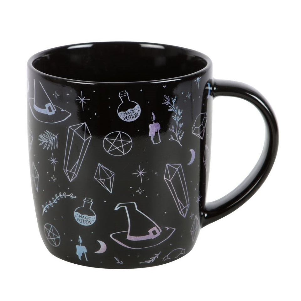 Taza Crystal Witch de Cristales 360 ml Apta para Microondas Esotergia