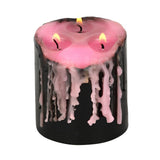 Vela Vampire Tears Rosa Triple Mecha para Hechizos y Manifestación Esotergia