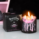 Vela Vampire Tears Rosa Triple Mecha para Hechizos y Manifestación Esotergia