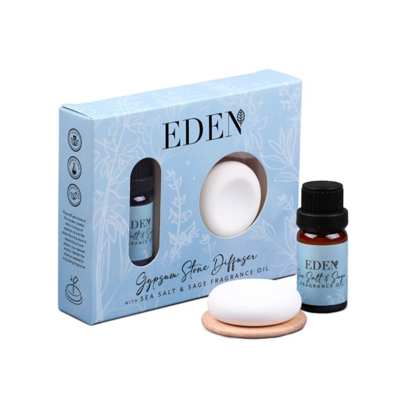 Set Difusor de Piedra con Aceite de Sal Marina y Savia | Purificación y Calma Esotergia