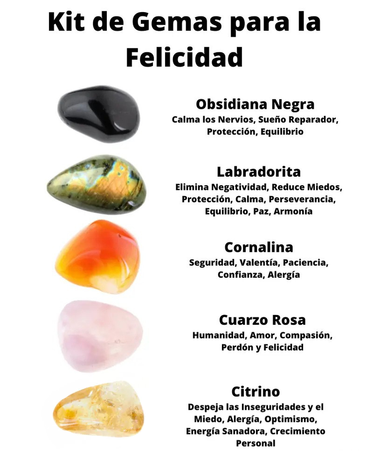 Kit de Gemas para la Felicidad Esotergia