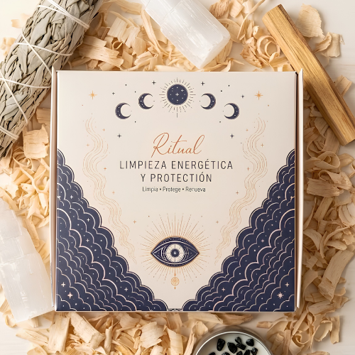 Kit Ritual Completo de Limpieza Energética y Protección (Salvia, Palo Santo, Turmalina y Selenita) Esotergia
