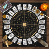 Tapete para Cartas del Tarot: Guía Zodiacal, Concentración y Energía