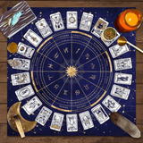 Tapete para Cartas del Tarot: Guía Zodiacal, Concentración y Energía