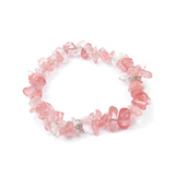 Cherry Quartz Chip Bracelet