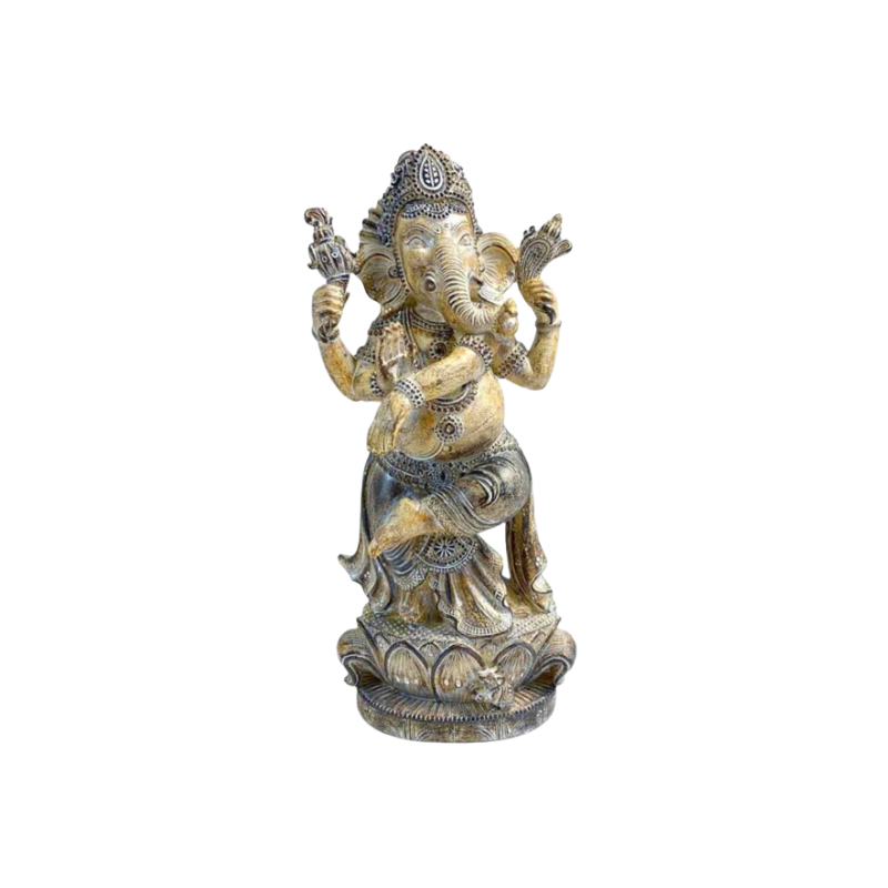 Figura de Ganesha Bailando en Resina (26.5 cm) | Alegría, Éxito y Feng Shui Esotergia Tienda