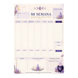 Organizador Semanal Mágico A4: Planificador de Hábitos e Intenciones (25 Hojas) Esotergia Tienda