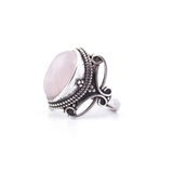 Anillo Ajustable de Cuarzo Rosa Natural | Joyería Energética Esotergia