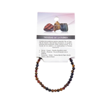 Pulsera Trinidad de la Fuerza | Ojo de Tigre, Halcón y Buey Natural Esotergia