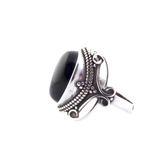 Anillo Ajustable de Ónix Negro Merlin Tienda