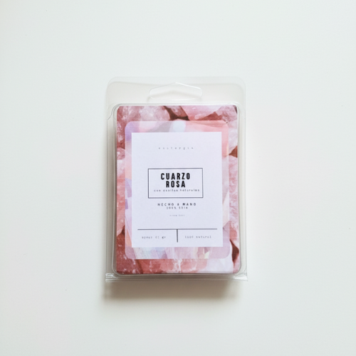 Wax Melt Cuarzo Rosa | Cera de Soja Natural y Energía Amorosa Esotergia