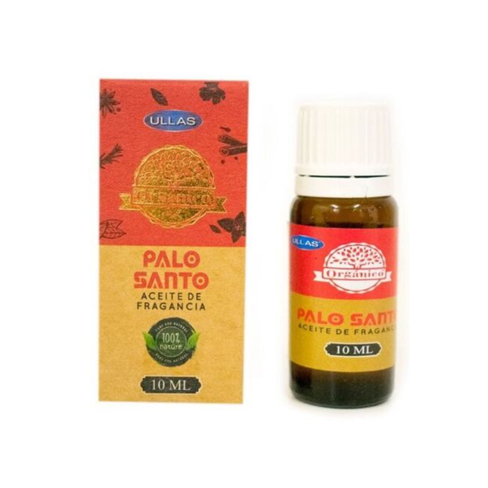 Aceite de Fragancia Orgánico de Palo Santo Ullas 10ml - Aroma Intenso y Propiedades Terapéuticas