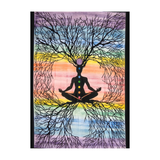 Tapiz Árbol de la Vida y Chakras de Algodón (120x75 cm) | Paño de Meditación y Altar Esotergia