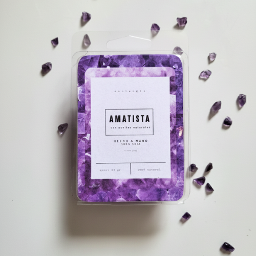 Wax Melt Amatista | Cera de Soja Natural y Aroma Calmante Esotergia