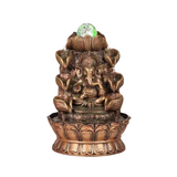 Fuente de Agua Ganesha en Cascada con Luz LED (30 cm) | Abundancia y Feng Shui Esotergia Tienda