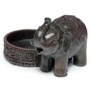 Figura de Elefante Portavelas Paz de Oriente - Ilumina tu Hogar con Armonía y Serenidad