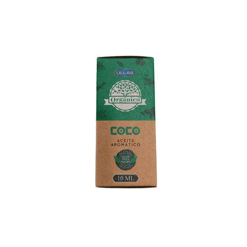 Aceite de Fragancia Coco Ullas 10ml - Aroma Tropical y Relajante para tu Hogar y Bienestar