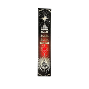 Varitas Incienso Ágata Magia de Cristal Aum Fragrances - Azafrán con Minerales de Ágata 20g – Estimula, Equilibra y Protege