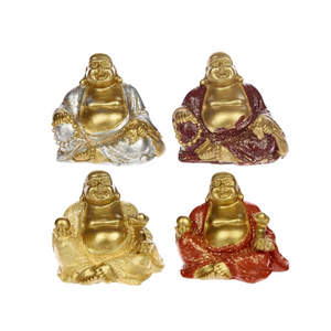Figura Buda de la Suerte Acabado Brillante - Atrae Prosperidad y Felicidad