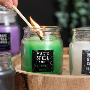 Lucky Spell Candles • Green Tea 