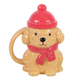 Taza Perrito de Invierno con Tapa (480ml) | Calidez y Amor Incondicional Esotergia