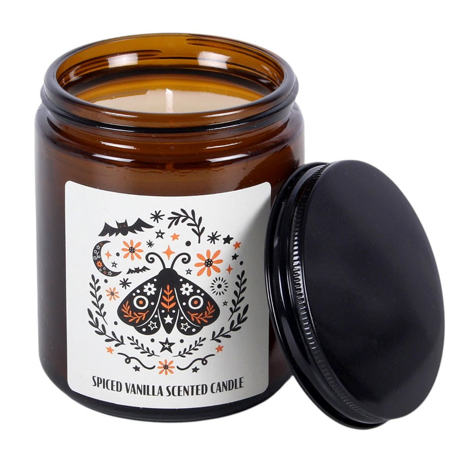 Vela Aromática Polilla Mística | Vainilla Especiada en Frasco Boticario Esotergia