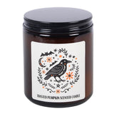 Vela Aromática Calabaza Asada "Cuervo Místico" | Calidez y Magia Otoñal Esotergia