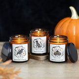 Vela Aromática Calabaza Asada "Cuervo Místico" | Calidez y Magia Otoñal Esotergia