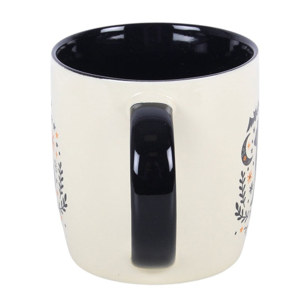 Taza de Cerámica Gato Negro "Folk Mágico" Esotergia