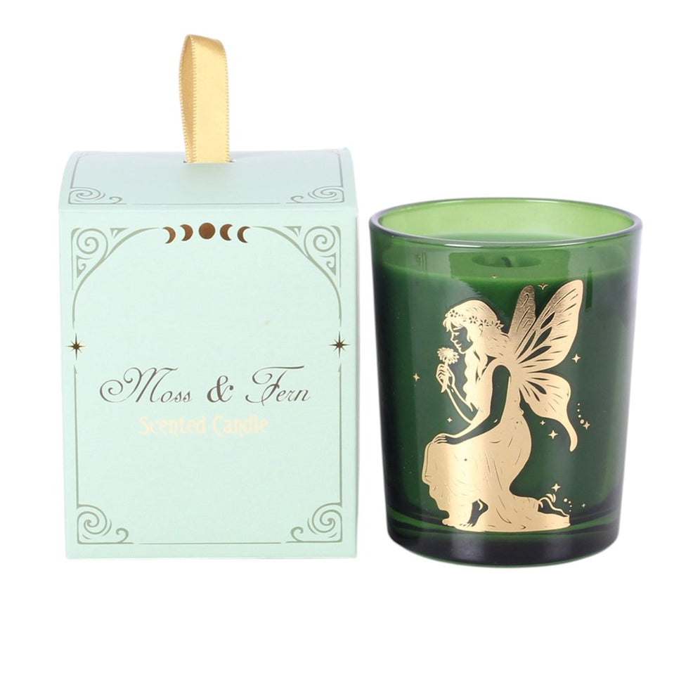 Vela Aromática "Stardust Fairy" Musgo y Helecho | Magia del Bosque y Enraizamiento Esotergia