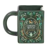 Taza Green Witch con Forma de Libro de Cerámica 450 ml Esotergia