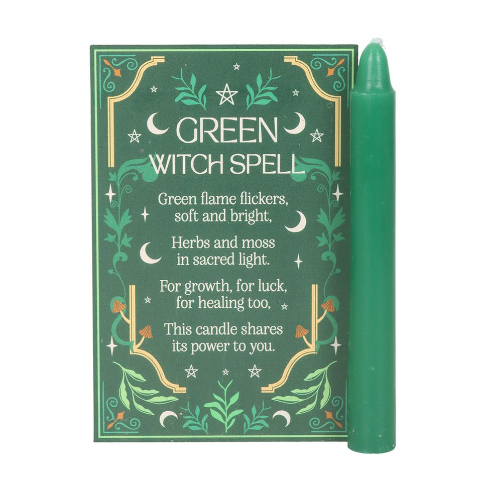 Pack de 12 Velas de Hechizo Green Witch Esotergia