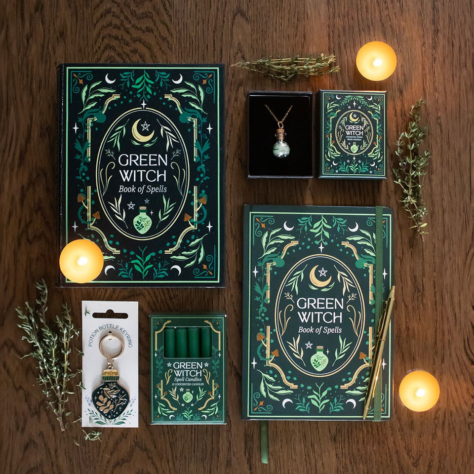Pack de 12 Velas de Hechizo Green Witch Esotergia