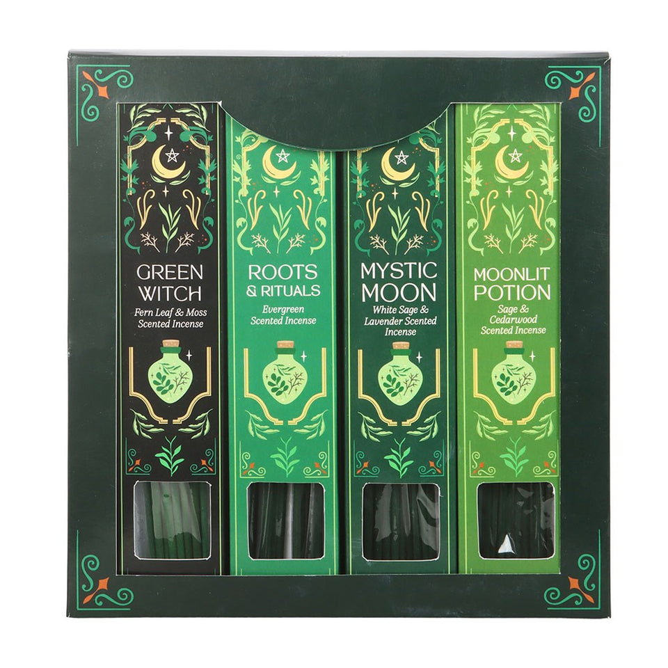 Set de Varitas de Inciensos Magia Verde | Kit para Rituales y Purificación Esotergia