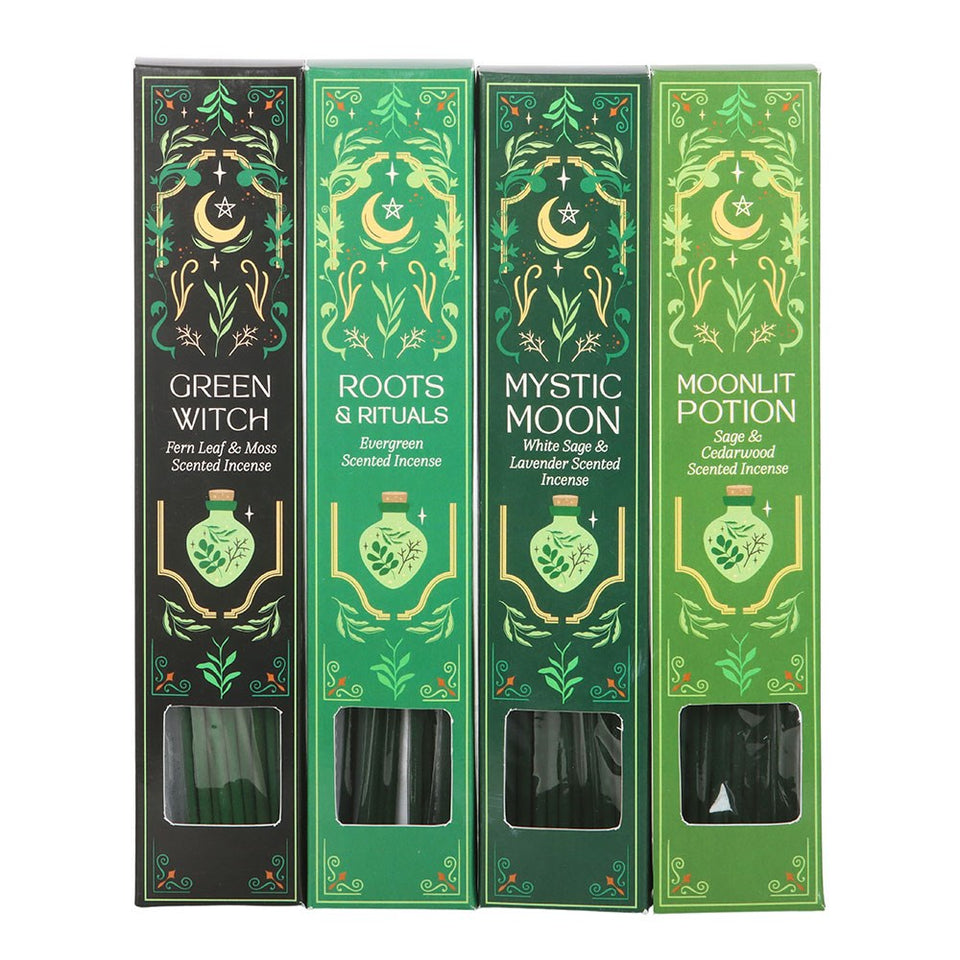 Set de Varitas de Inciensos Magia Verde | Kit para Rituales y Purificación Esotergia