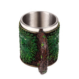 Jarra Decorativa de Resina: Guardián Hombre Árbol Esotergia