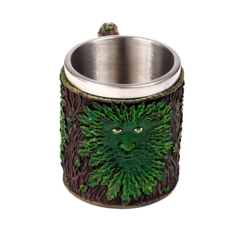 Jarra Decorativa de Resina: Guardián Hombre Árbol Esotergia
