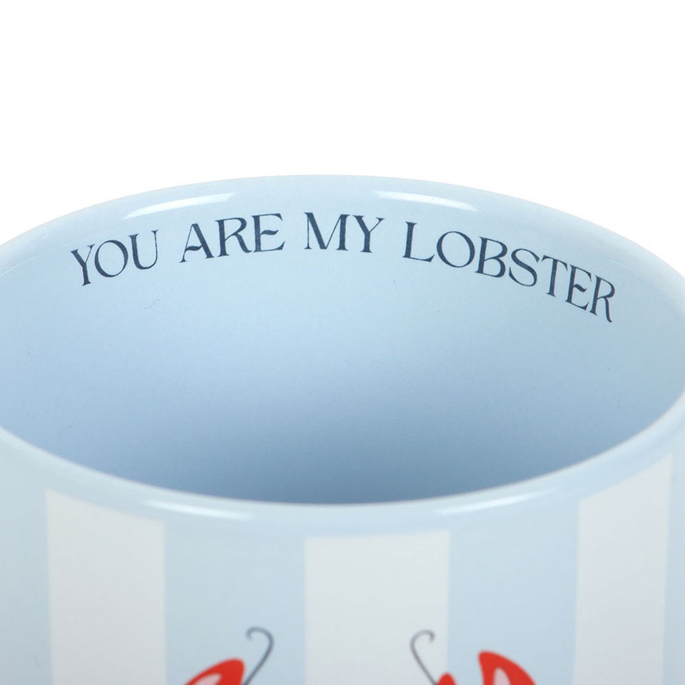 Taza 'You Are My Lobster' de Rayas Azul y Blanco 350 ml Esotergia