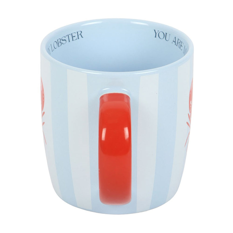 Taza 'You Are My Lobster' de Rayas Azul y Blanco 350 ml Esotergia