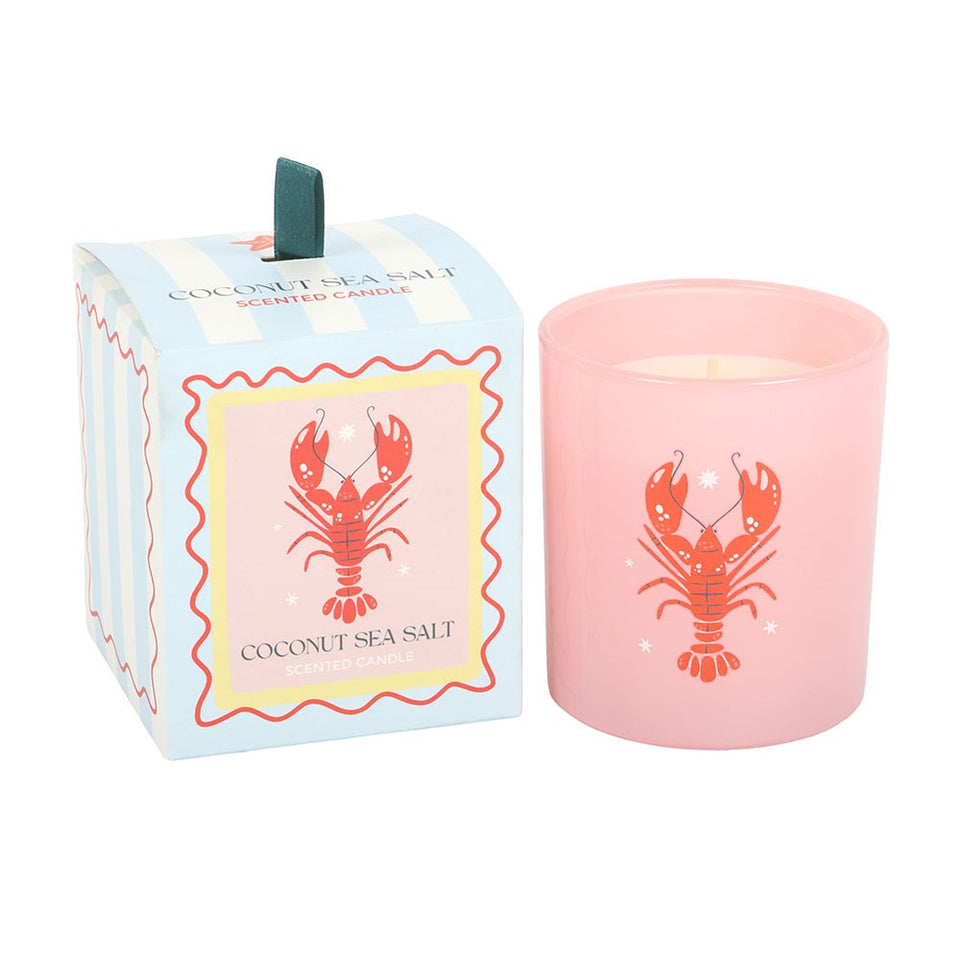 Vela Perfumada Langosta Pastel Coco y Sal Marina Esotergia Tienda