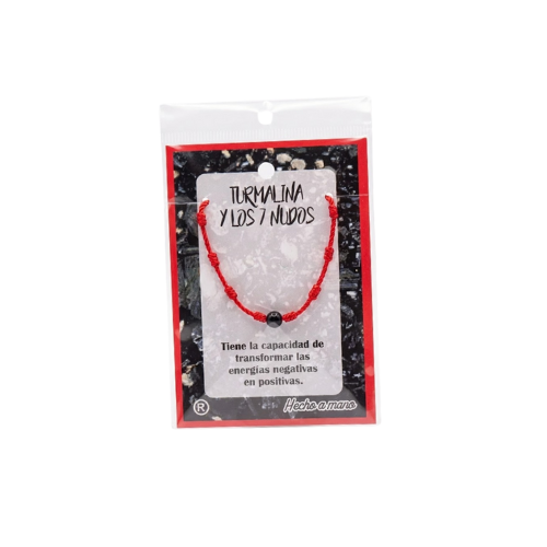Pulsera de los 7 Nudos con Turmalina Esotergia