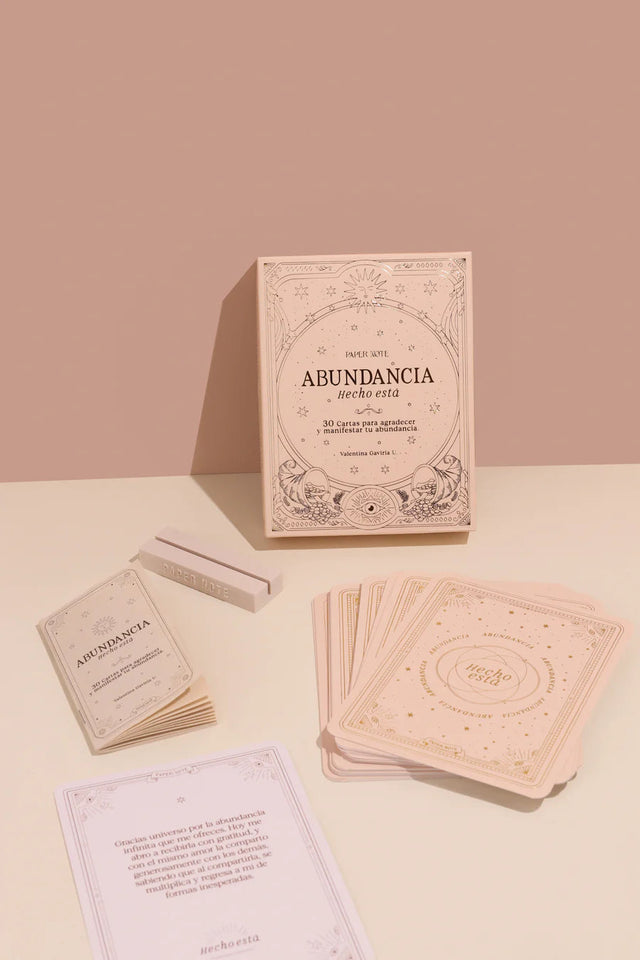 Oráculo Cartas Abundancia Hecho Está con 30 Cartas Esotergia Tienda