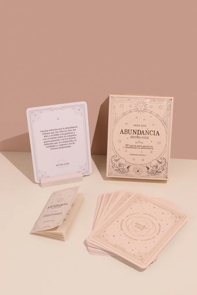 Oráculo Cartas Abundancia Hecho Está con 30 Cartas Esotergia Tienda