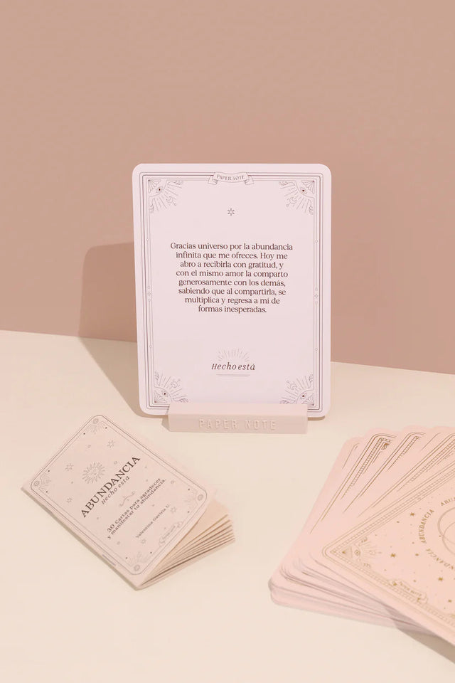 Oráculo Cartas Abundancia Hecho Está con 30 Cartas Esotergia Tienda