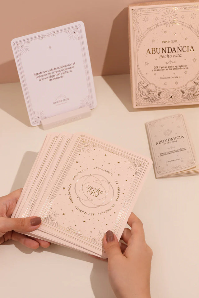Oráculo Cartas Abundancia Hecho Está con 30 Cartas Esotergia Tienda